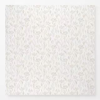 Tischdecke Dried Leaves and Flowers White