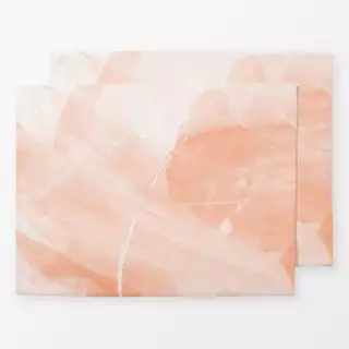 Tischset Brush strokes peach 1