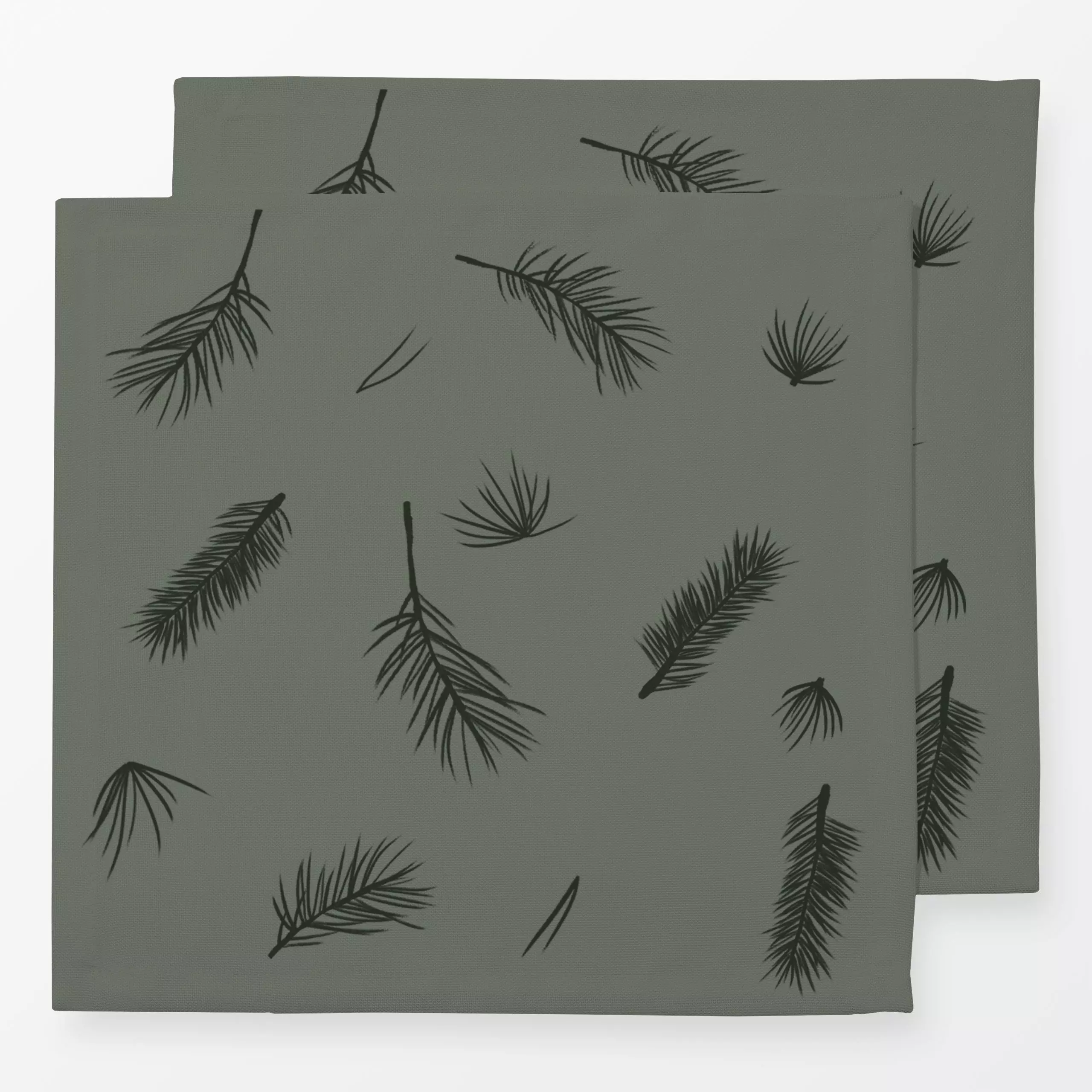 Servietten Äste Grün - Weihnachten, Winter - von „textilwerk"