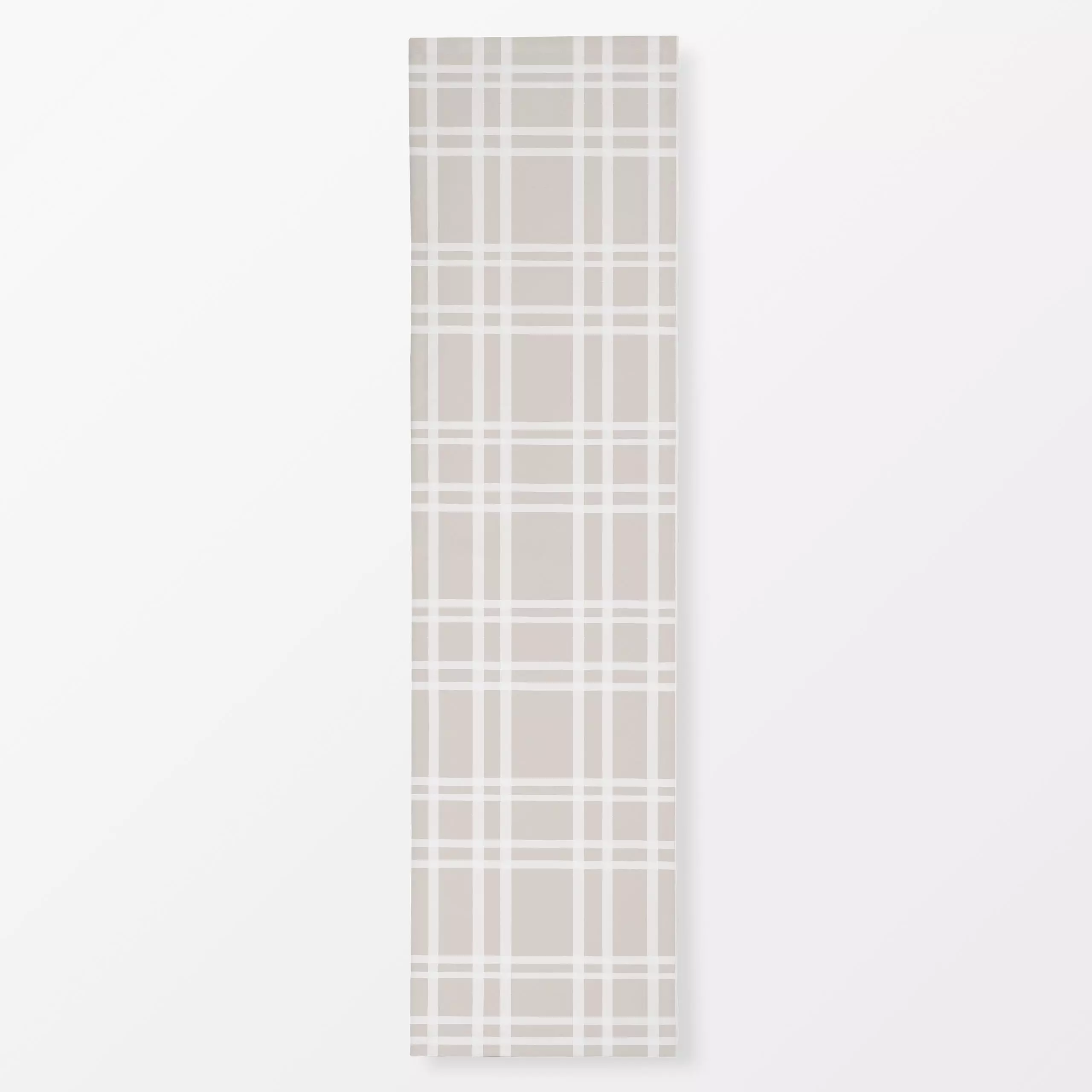 Tischläufer Stroh Karo Beige, gemustert, Frühling, von Alisa Knöß
