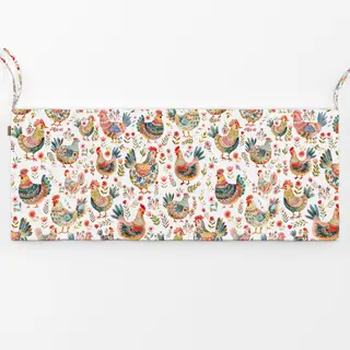 Bankauflage Glücklicher Hühnerhof