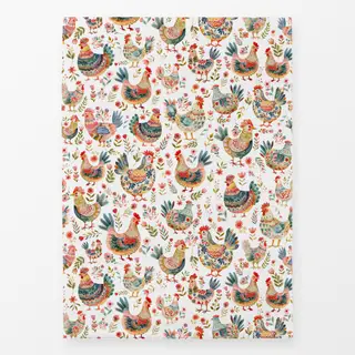 Geschirrtücher Glücklicher Hühnerhof