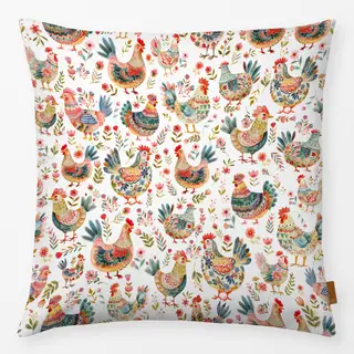 Kissen Glücklicher Hühnerhof