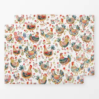 Tischset Glücklicher Hühnerhof