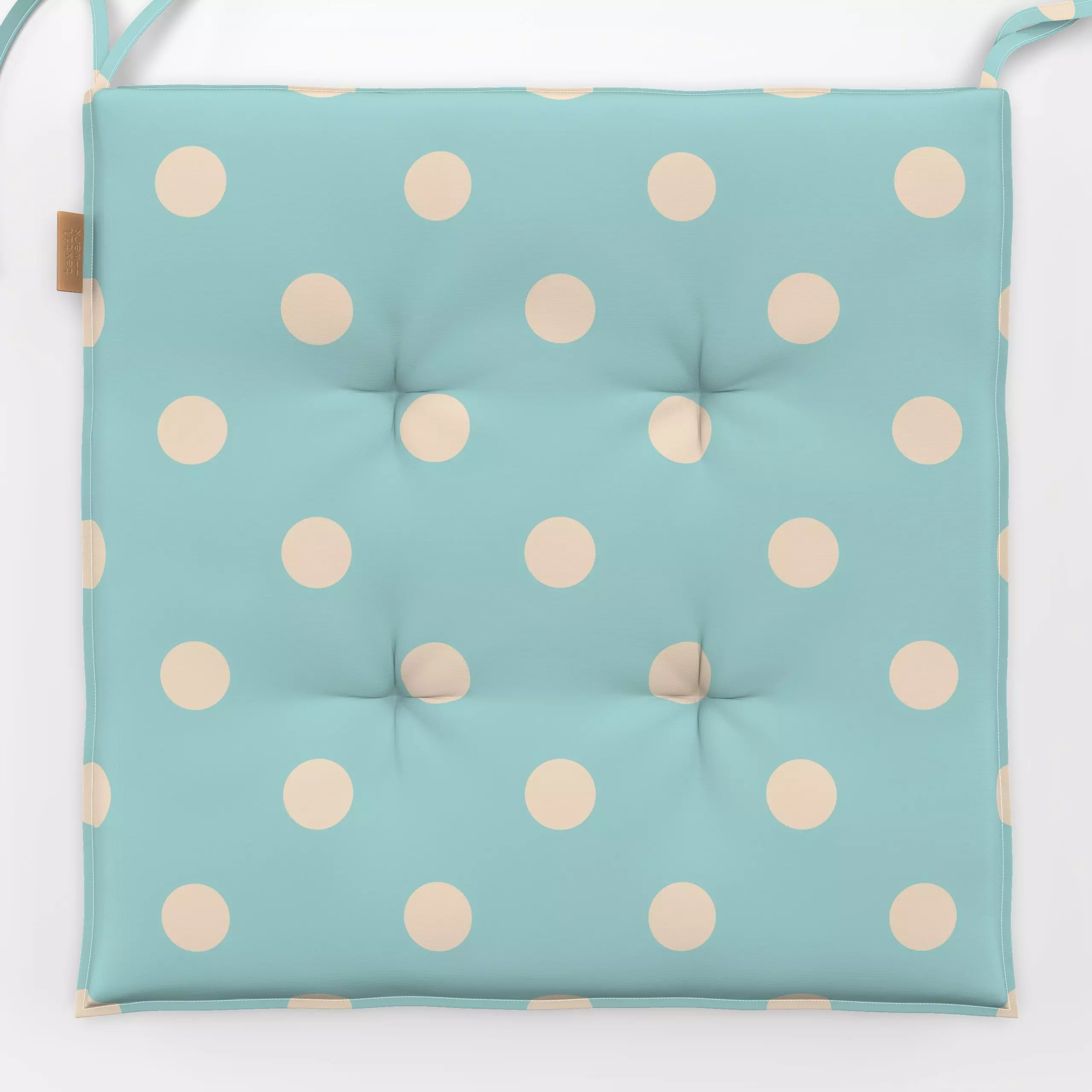 Sitzkissen Polka Dots hellblau - Weihnachten, Winter, Symbole & Muster - von „Julia Schumacher"; Weihnachten, Dots, weihnach...