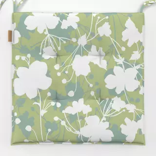 Sitzkissen Blumenmuster grün