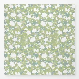 Tischdecke Blumenmuster grün