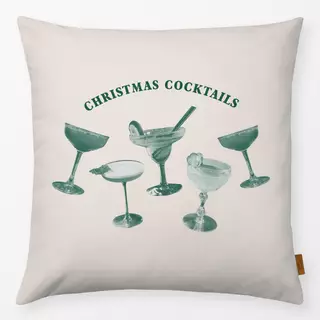 Kissen Christmas Cocktails Grün