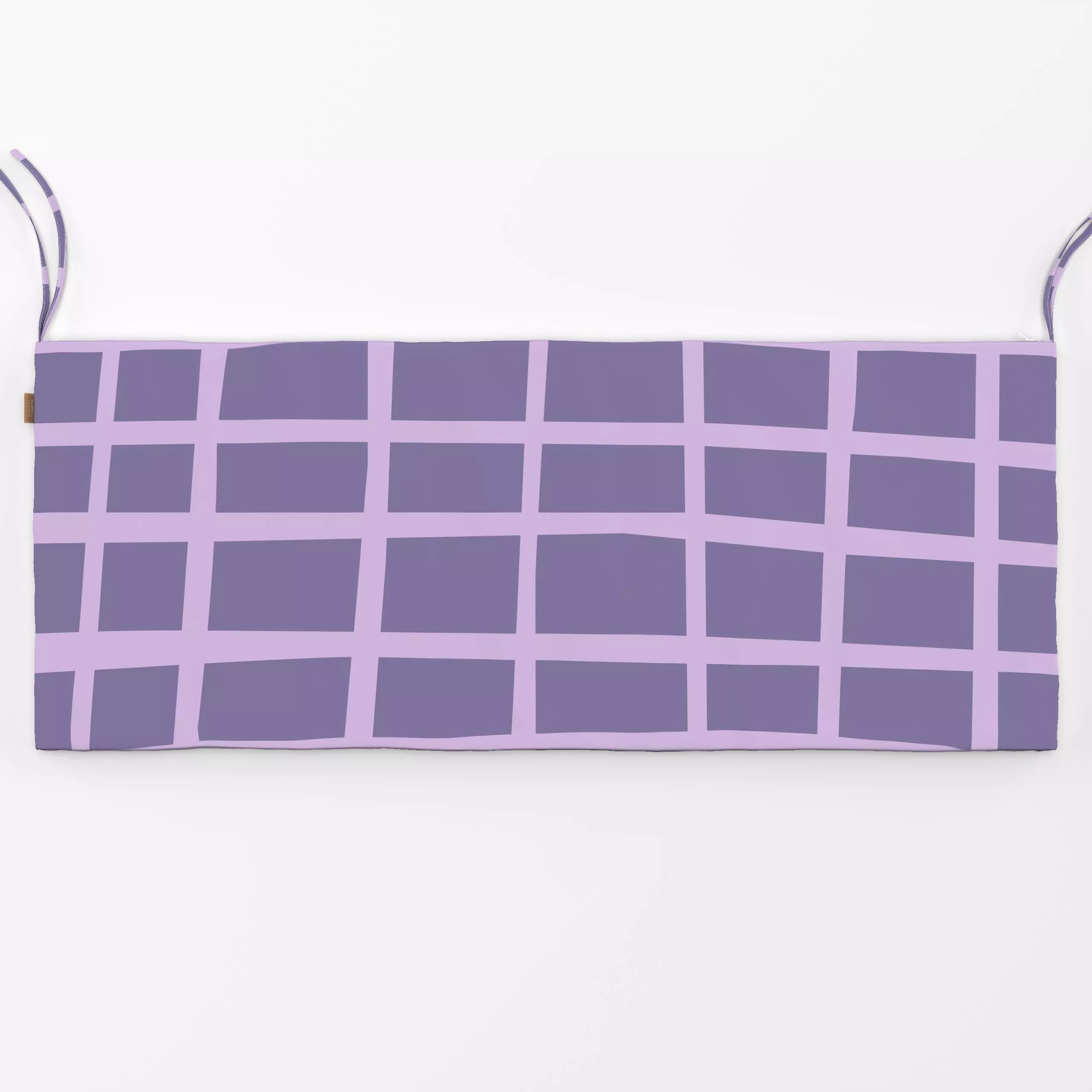 Bankauflage Picknick lila - Symbole & Muster - von „Helena Ravenne Illustration & Design"; Muster, abstrakt, kleingemustert