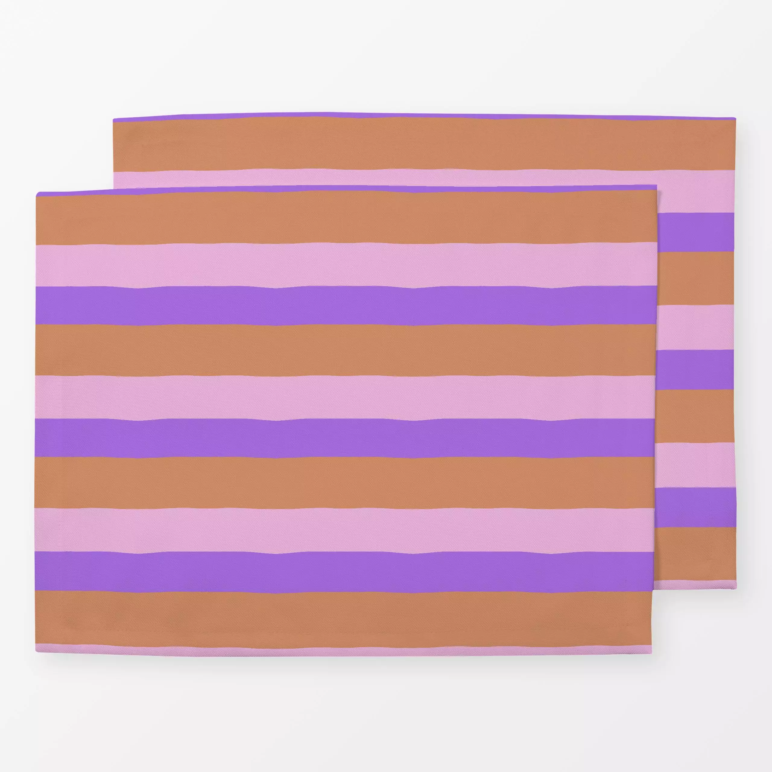 Tischset Herbstliebe Streifen rosa lila - Herbst, Symbole & Muster - von „Carolin Vonhoff"; Herbst, lila, herbstlich, gestre...
