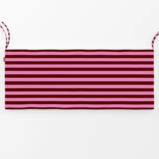 Bankauflage Bordeaux Pink Blockstreifen