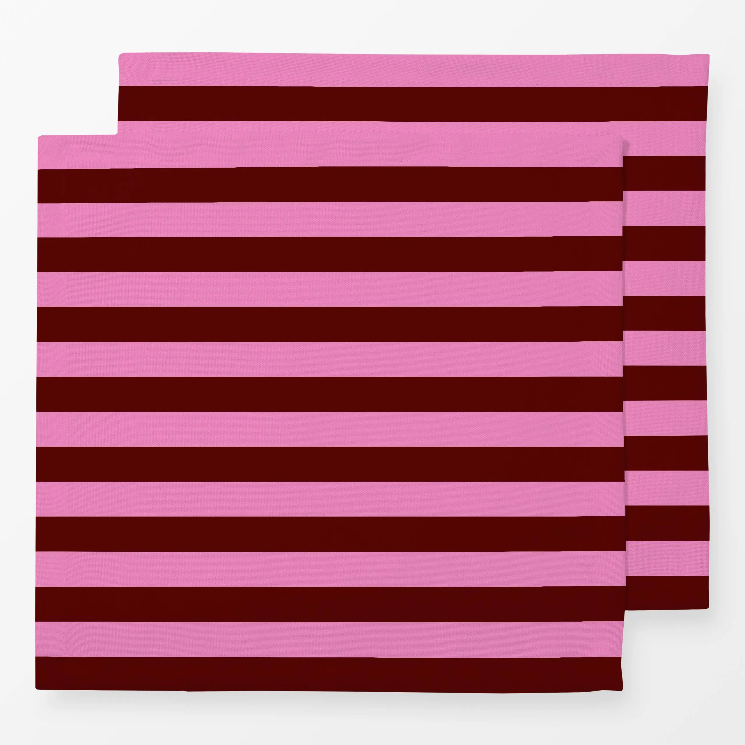 Servietten Bordeaux Pink Blockstreifen - Herbst, Winter, Symbole & Muster - von „Carolin Vonhoff"; Streifen, trend, pink, ge...