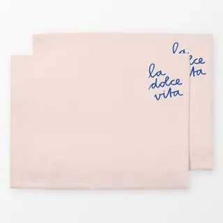 Tischset La Dolce Vita Blau Wendekissen