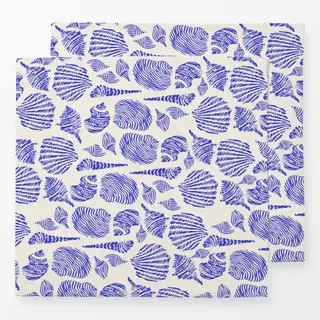 Servietten Muschelsammlung