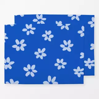 Tischset Gänseblümchen blau 2