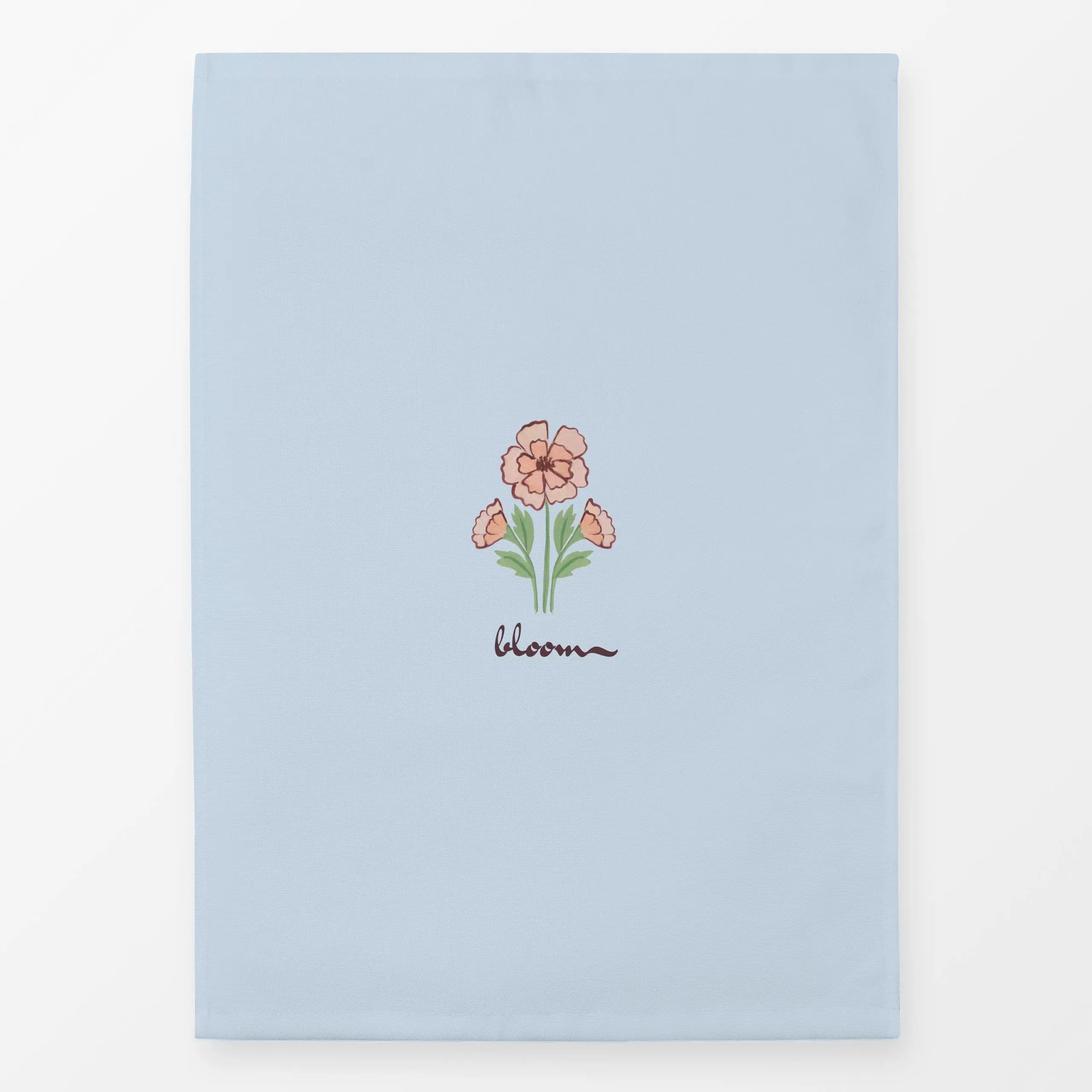 Geschirrtücher bloom flower light blue - Blumen & Florales, Frühling, Sommer - von „Anna Petersen"; skandinavisch, Blüten, S...