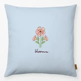 Kissen bloom flower light blue