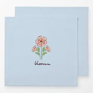 Servietten bloom flower light blue