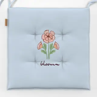 Sitzkissen bloom flower light blue