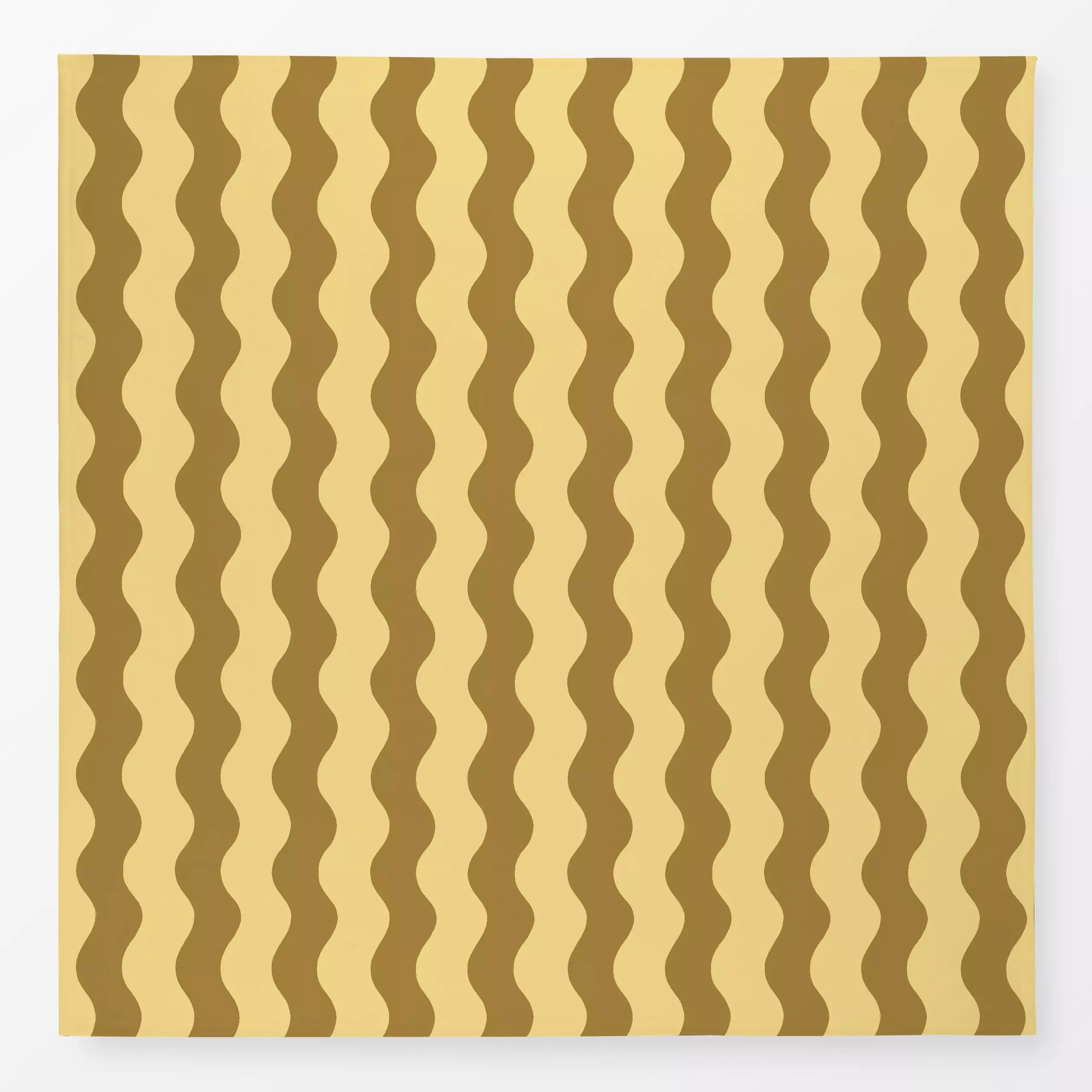 Tischdecke Große Wellen Gelb - Symbole & Muster - von „Studio Kesse"; Streifen, Sonne, Sommer, wellen, gelb, gestreift, colo...