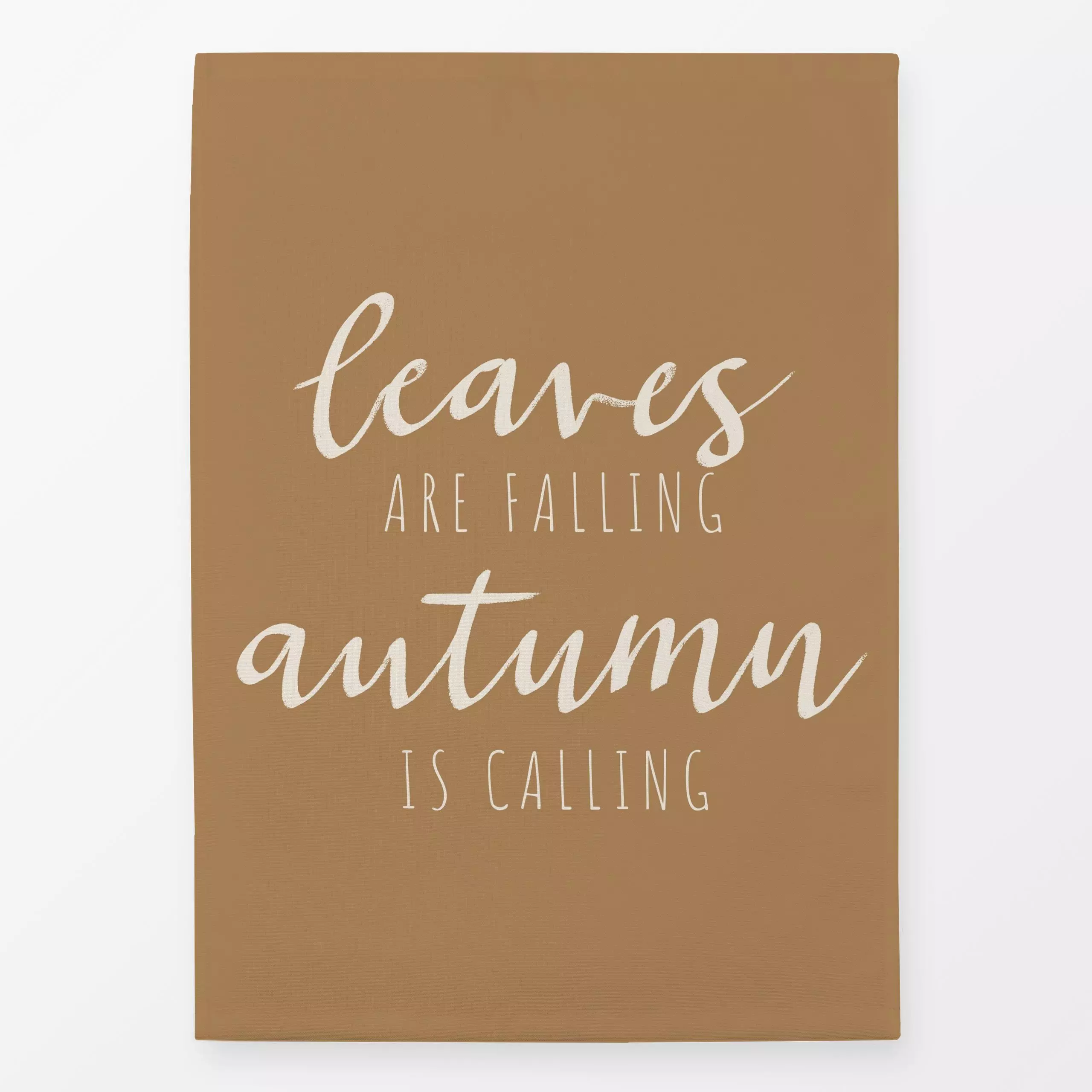 Geschirrtücher Autumn Is Calling Sand - Herbst, Sprüche & Schriftzüge - von „Studio Kesse"; text, typografie, Herbst, spruch...