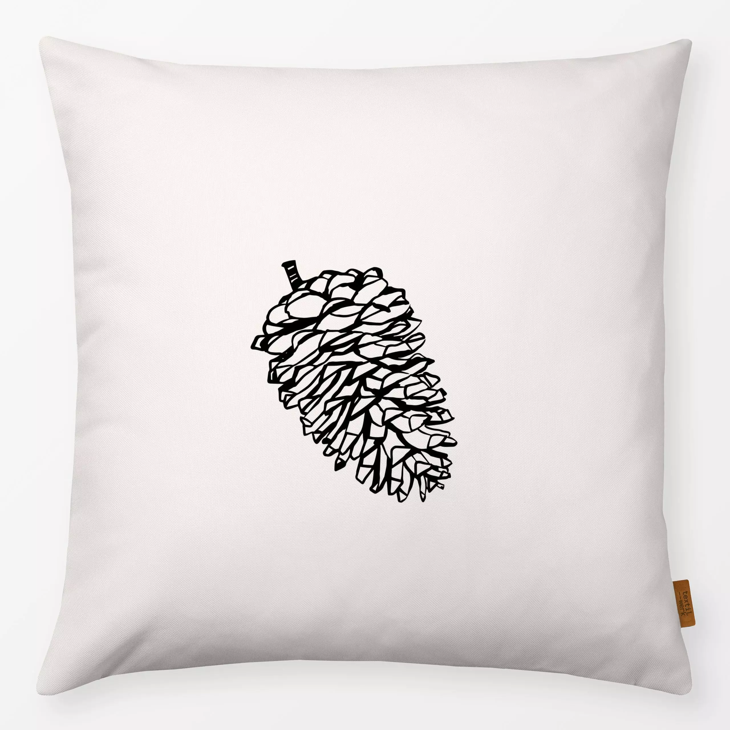 Kissen Tannenzapfen - Herbst, Weihnachten, Pflanzen & Botanik - von „moDeern Design Studio"; Tanne, Tannenbaum, Tannenzapfen...
