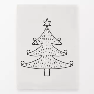 Geschirrtuch Christmas Tree charcoal beige
