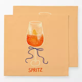 Servietten Sommer Spritz mit Schleife