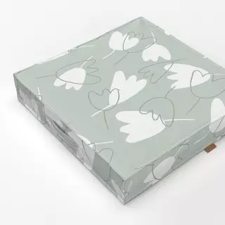 Bodenkissen Tulpen grün