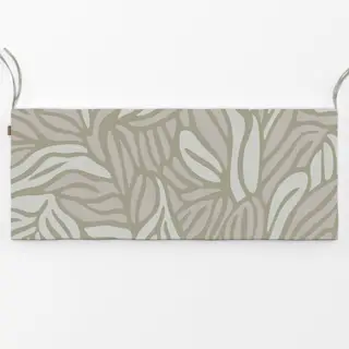 Bankauflage Stylized Foliage Grey Green