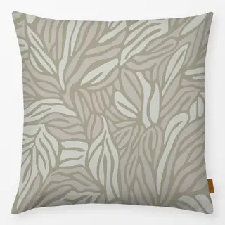 Kissen Stylized Foliage Grey Green