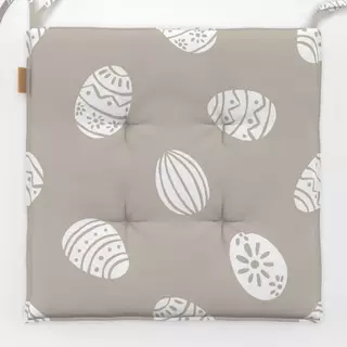 Sitzkissen Ostereier pastell braun