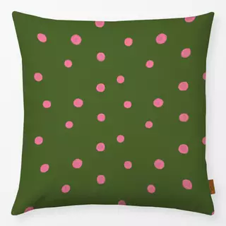 Kissen Punkte Allover Grün