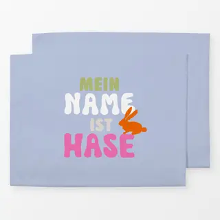 Tischset Mein Name Ist Hase Blau