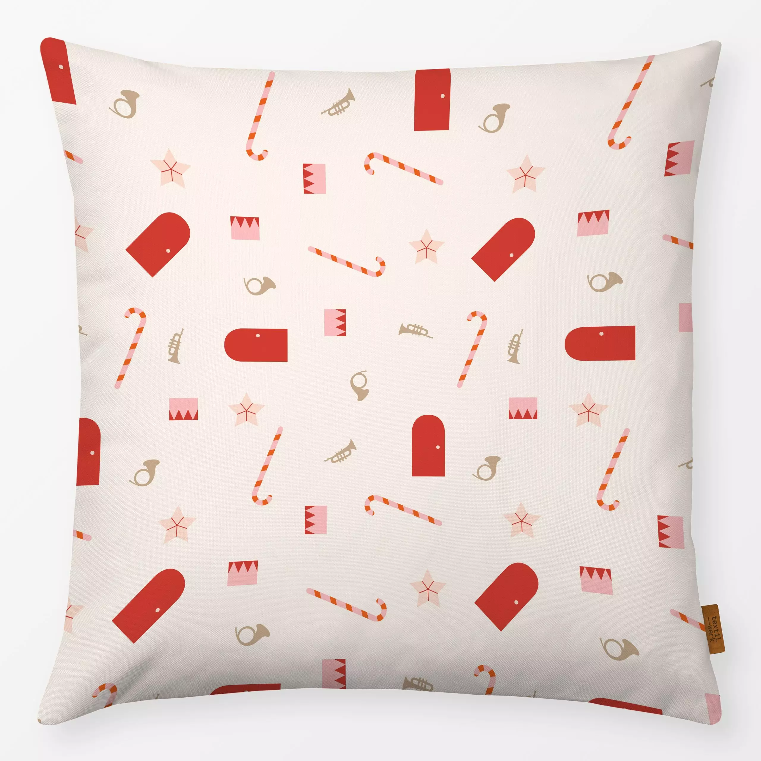 Kissen Wichtel Tür Pattern - Kinderzimmer & Motive für Kinder, Weihnachten, Anlässe - von „Jana Moßmann"; Zuckerstange, Weih...