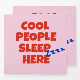 Servietten Coole People Sleep Here