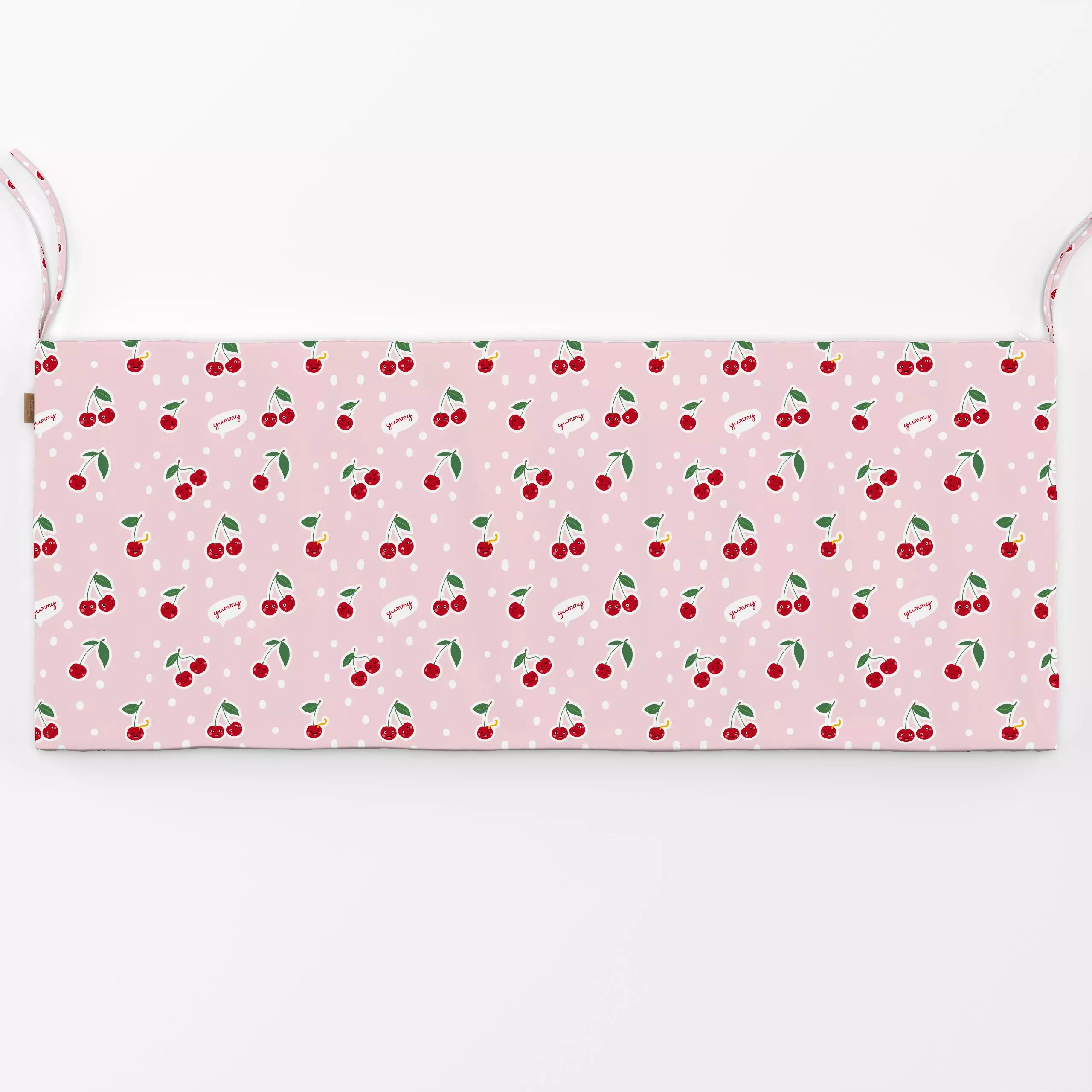 Bankauflage Yummy Cherry - Kinderzimmer & Motive für Kinder, Sommer - von „Heyduda"; Frucht, Obst, Sommer, rot, frisch, Kirs...