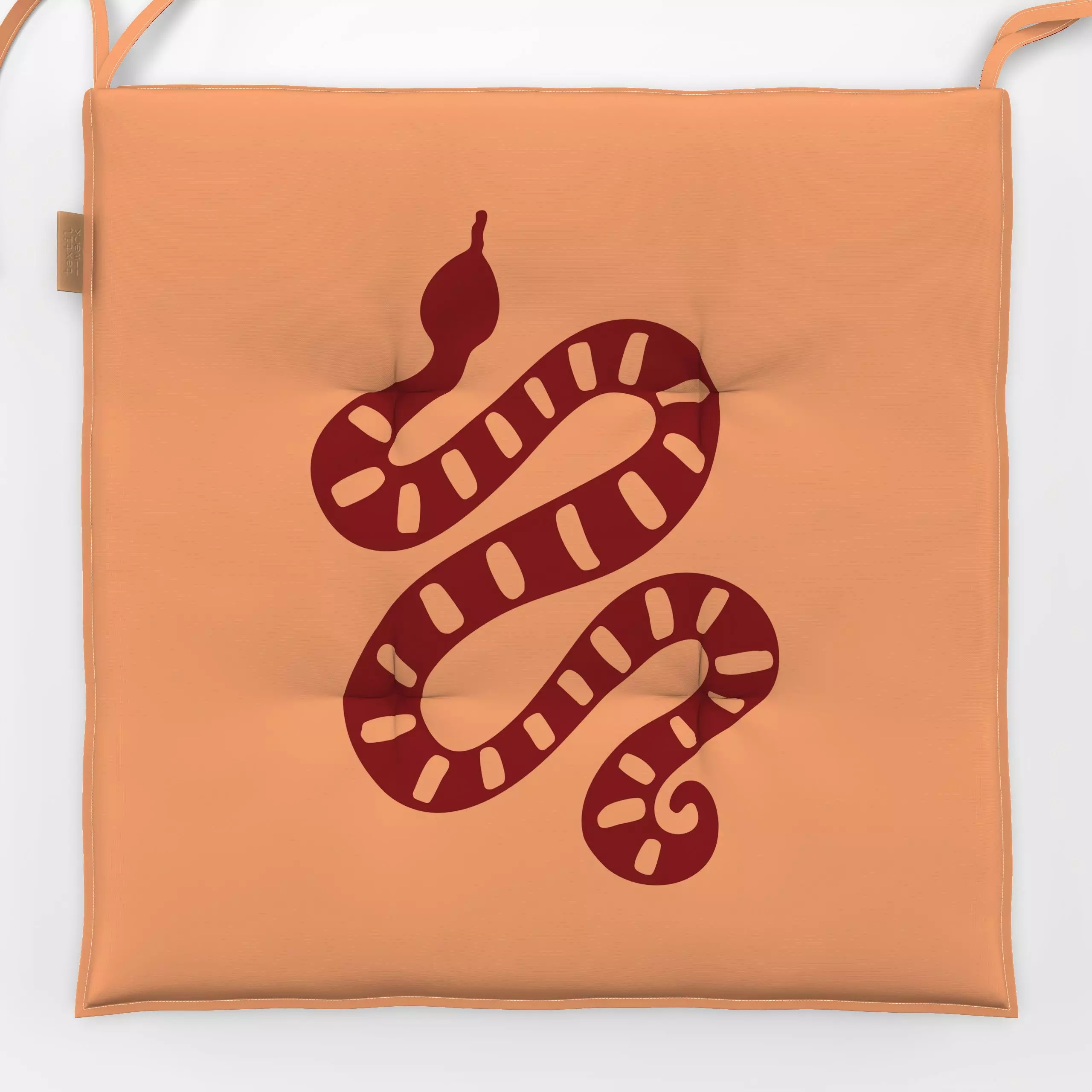 Sitzkissen Schlange 1 Wendemotiv - Natur & Landschaft, Tiere, Retro & Vintage - von „textilwerk"; boho, hippie, Retro, Wüste...