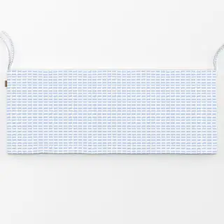 Bankauflage Himmelblau mini stripes