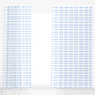 Dekovorhang Himmelblau mini stripes