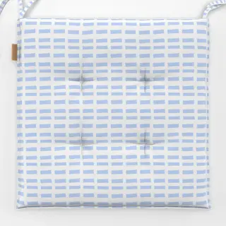 Sitzkissen Himmelblau mini stripes