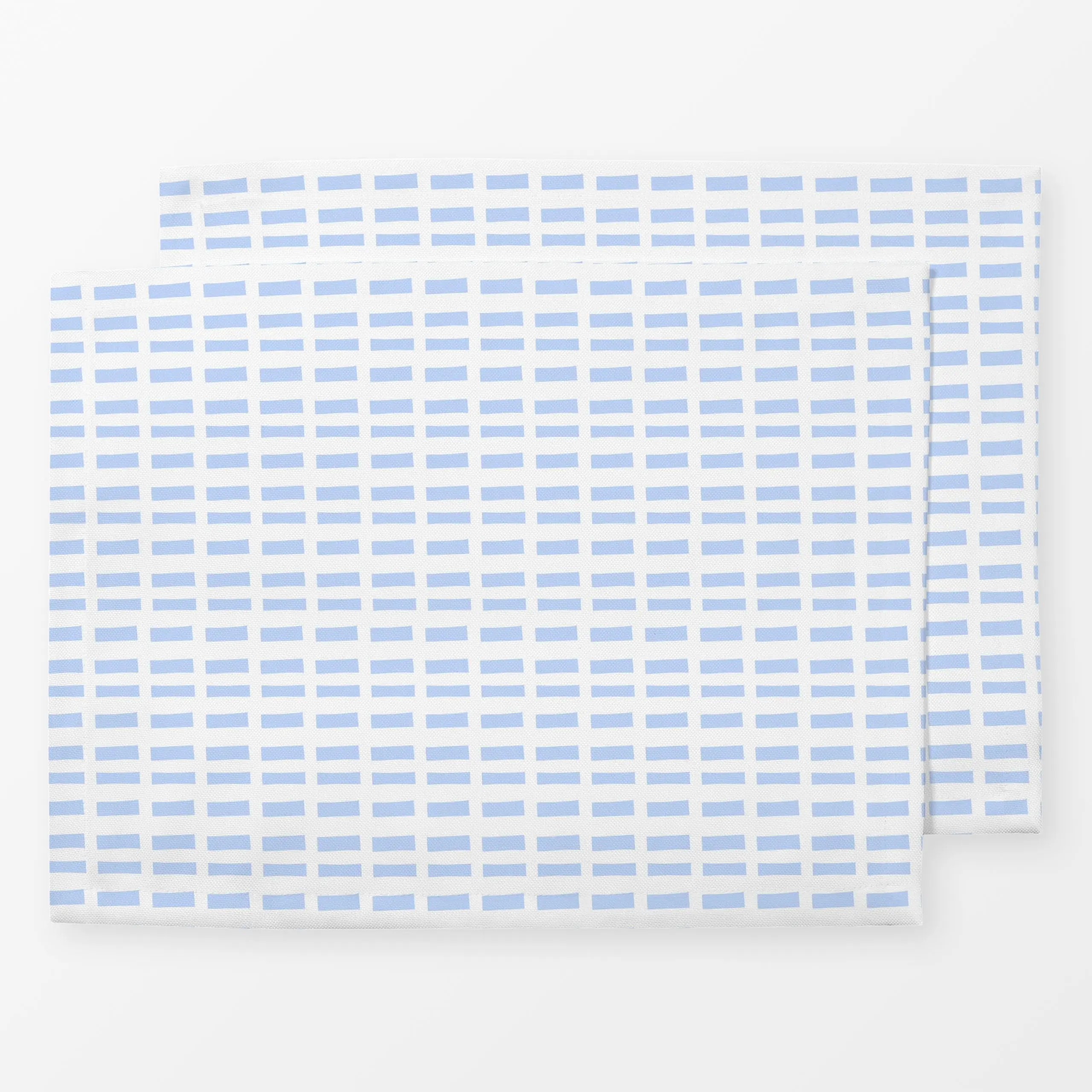 Tischset Himmelblau mini stripes, gemustert, von Lisa Jasmin Bauer
