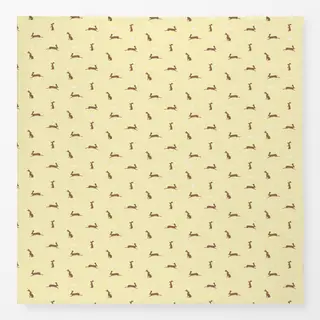 Tischdecke Hasen Muster Vichy gelb