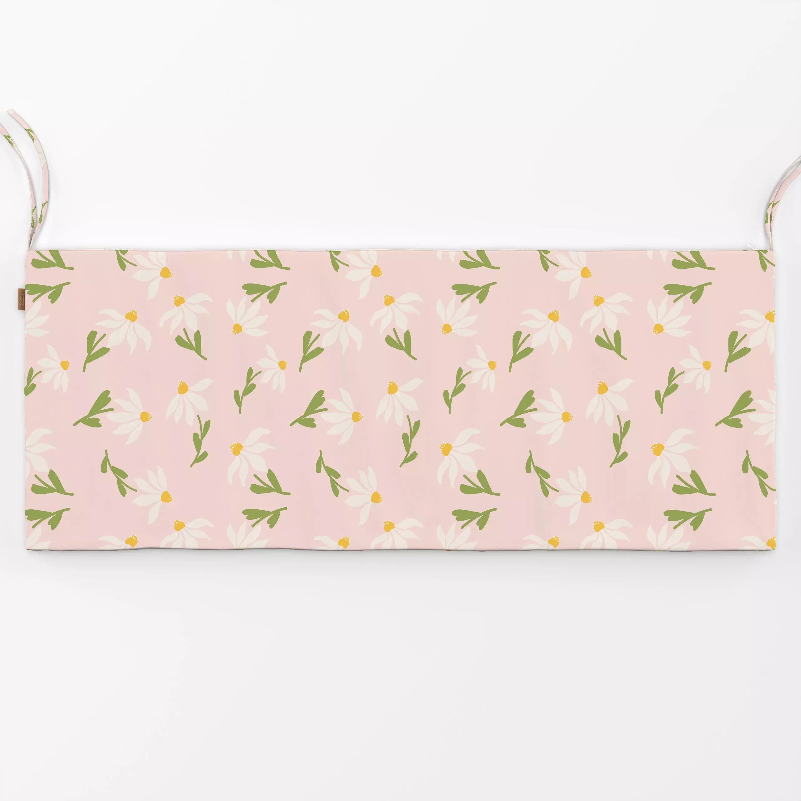 Bankauflage Gänseblümchen Modern Rosa 1 - Blumen & Florales, Sommer - von „Uta Naumann"; boho, abstrakt, skandinavisch, Blum...