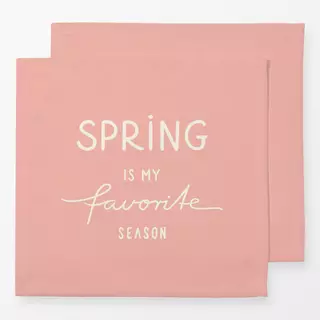 Servietten Spring Frühling rosa beige