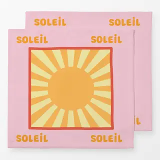 Servietten Soleil Soleil rosa