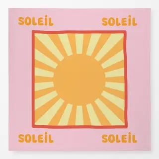 Tischdecke Soleil Soleil rosa