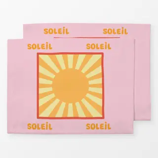 Tischset Soleil Soleil rosa