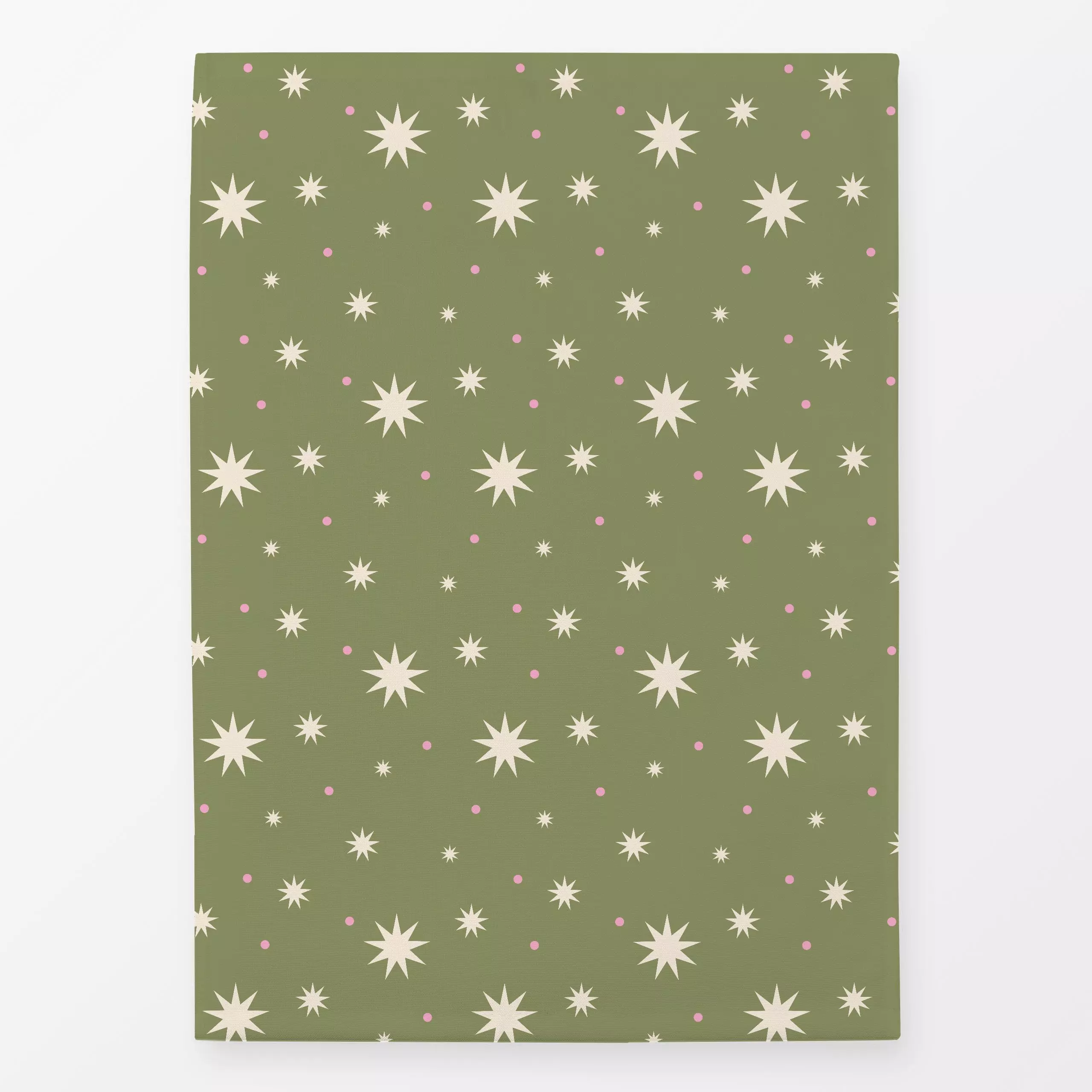 Geschirrtücher Muster Sterne gruen beige - Kinderzimmer & Motive für Kinder, Weihnachten, Symbole & Muster - von „Carolin Vo...