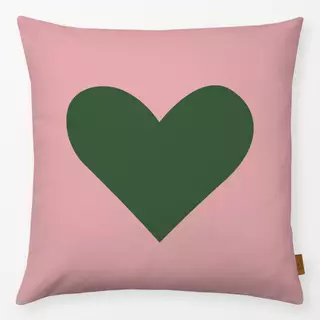 Kissen Christmas Heart Green